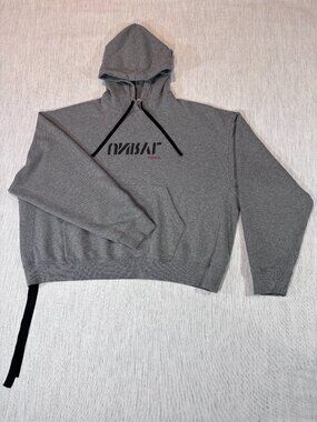 Ben Taverniti Unravel Project Layered Logo Hoodie Grey UMBB015S19256002